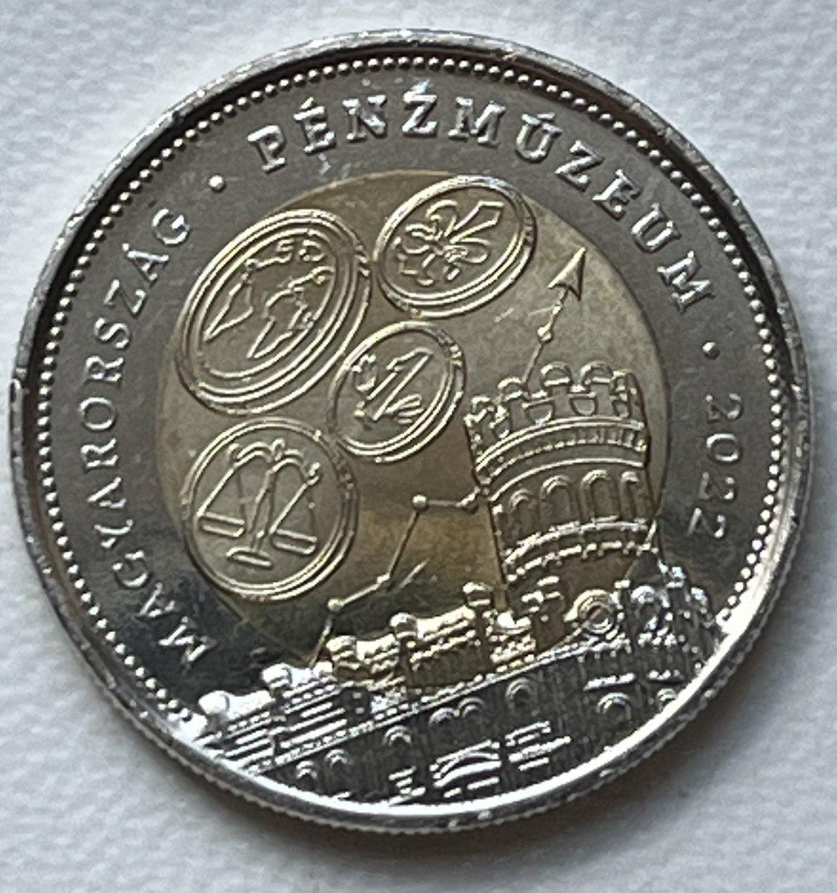 Монета Угорщині 100 форинтів 2022 р. Музей грошей, фото 1