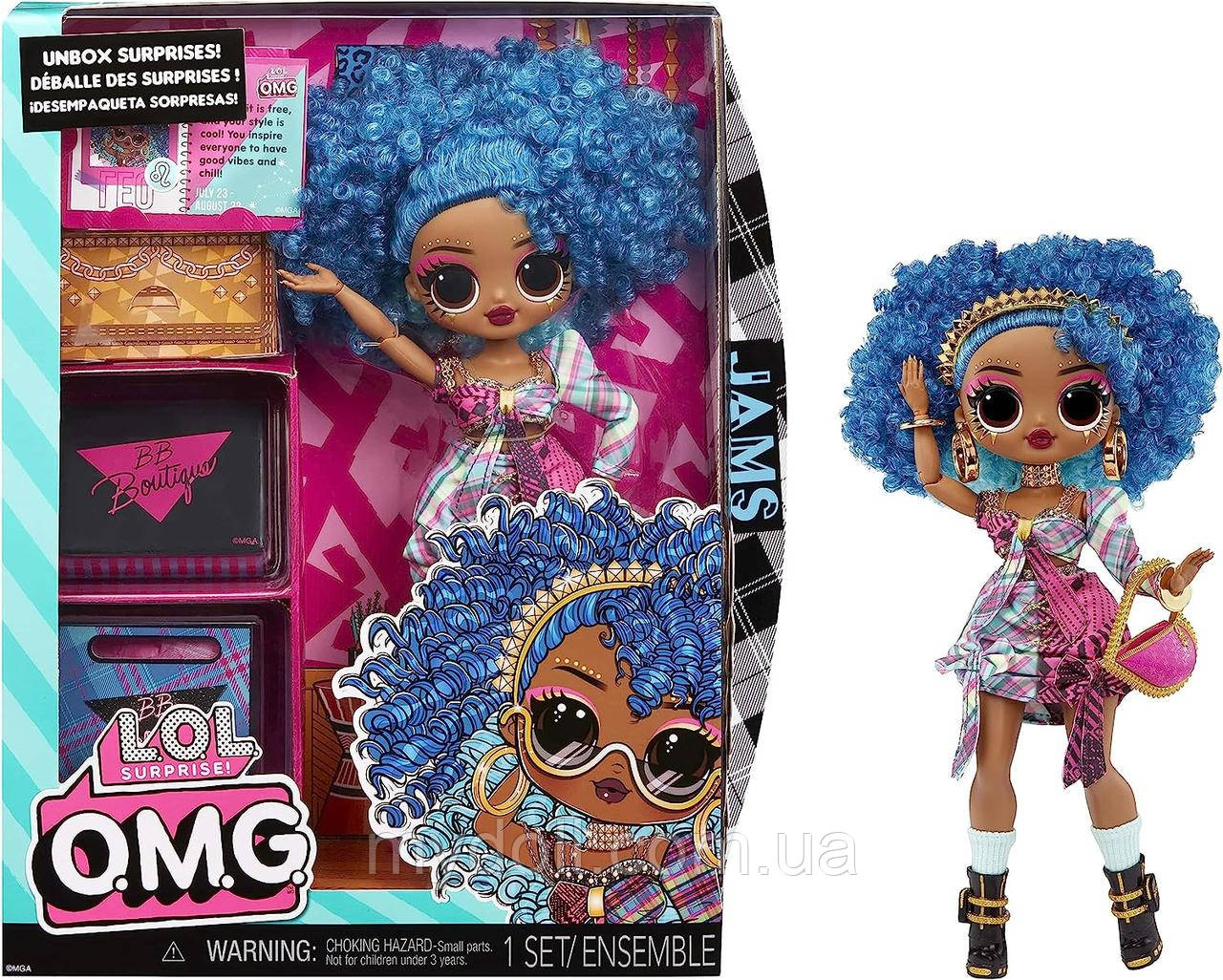 Лялька ЛОЛ ОМГ Джемс LOL Surprise OMG Jams Fashion Doll 591542 MGA Оригінал