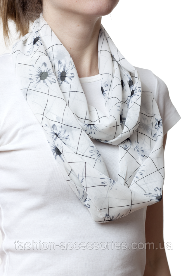 Снуд шифоновий Красуня ромашка 2