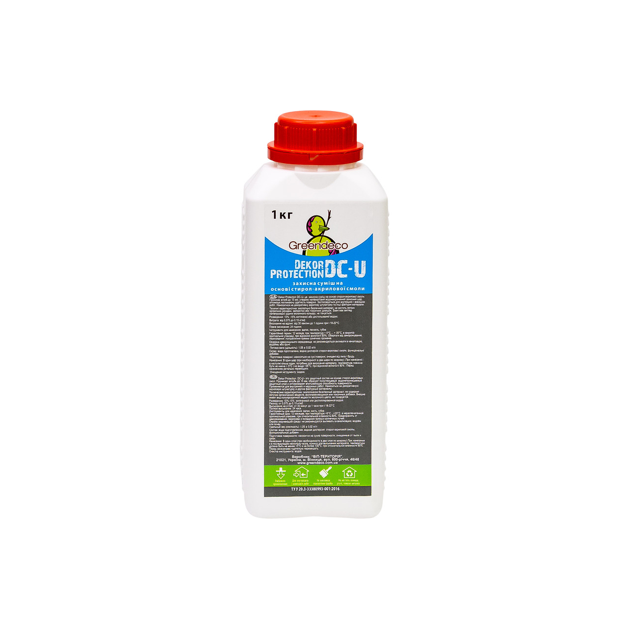 Особливо міцний захисний шар із матовим ефектом Decor protection DC-U (1 кг). Greendeco