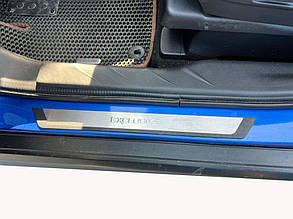 Накладки на пороги Flexill (4шт, нерж) Exclusive для Mitsubishi ASX 2010-2023 рр