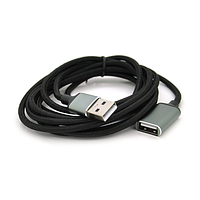 Кабель USB 2.0 AM/AF, VEGGIEG UF2-2, 2,0m, Red
