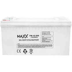 Гелевий акумулятор Maxx 12-FM-200 200AH 12V