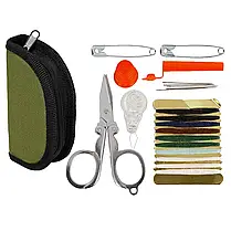 Швейний набір Sewing Kit With Pouch OD в футлярі Оливковий, фото 2