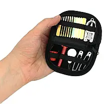 Швейний набір Sewing Kit With Pouch OD в футлярі Оливковий, фото 4