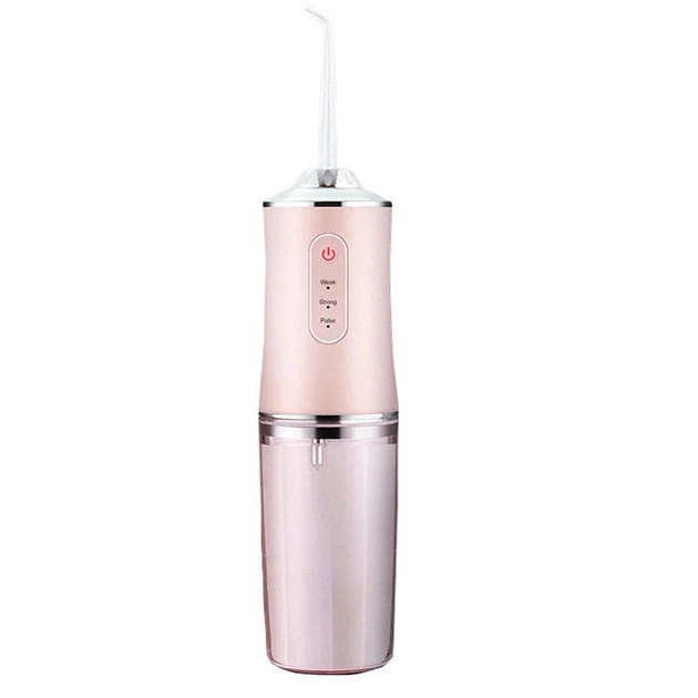 Іригатор портативний Oral Irrigator для чищення зубів 1500mah Рожевий S3J2-Pink, фото 1