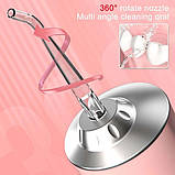 Іригатор портативний Oral Irrigator для чищення зубів 1500mah Рожевий S3J2-Pink, фото 2