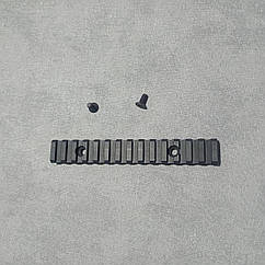 Планка пікатіні M-Lok 145 мм 15 слотів Чорна