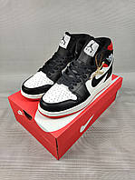 Кроссовки Nike Air Jordan 1 Black/Red/White Мужские 41-46