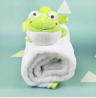 Дитяче покривало з облямівкою + іграшка Жаба, CLBL02-GR.solve