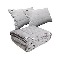 Набор Руно одеяло 200х220 + 2 подушки 50х70 силиконовые "Grey"