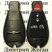 Смарт ключ для Chrysler (Крайслер) 4 кнопки + 1 (panic), чип PCF7941, 433 MHz