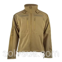 Куртка Soft Shell вітро-волого непроникна Mil-Tec scu14 Coyote 10859005.solve