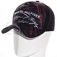 Бейсболка мужская тракер кепка брендовая сублимация Tommy Hilfiger SUB21780 Черный