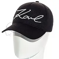 Кепка брендовая из тонкого хлопка бейсболка unisex Karl Lagerfeld BGH20666 Черный