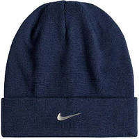 Шапка Nike U NK PEAK BEANIE SC MTSWSH L темно-синяя FB6527-410