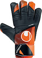 Вратарские перчатки Uhlsport STARTER RESIST+ черно-оранжевые 1011319 01