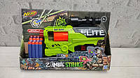 Пистолет - бластер мягкие пули Zombie Strike, 12 мягких патронов