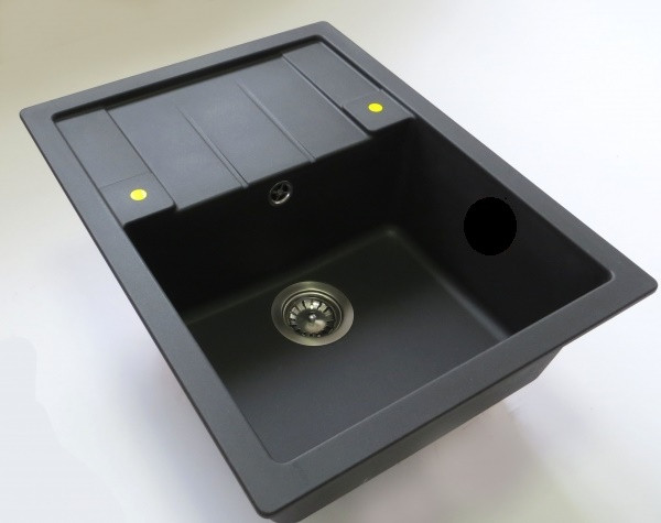 Гранітна плита, мийка Adamant Anila чорна