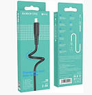 Кабель Borofone BX48 2.4A 1M Black, фото 7