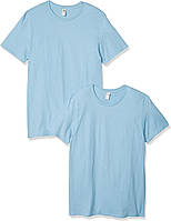 Fitted Crew - 2 Pack - Light Blue X-Large Мужские легкие хлопковые футболки Fruit of the Loom (с коротким