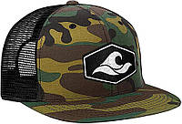 One Size Camo-black Кепки Joe's USA Koloa Surf с шестигранной нашивкой и логотипом MESH Snapback