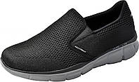 10.5 Wide Black/Charcoal Мужские лоферы Skechers Equalizer Double Play SlipOn