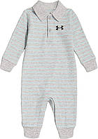 0-3 Months Mod Gray Stripe - Coverall Бодиполо с логотипом Under Armour babyboys