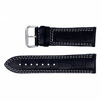 Ремінець шкіряний 606 24x22 WS чорний крокодил