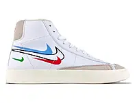 Nike Blazer Mid 77 Multi Swoosh White Team Blue 36