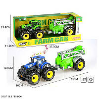 Трактор арт. 9878-4C (54шт/2) батар. инец, 2 цвета короб. 37,3*11,5*13,8см