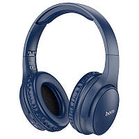 Беспроводные Bluetooth наушники Hoco W40 Mighty (7h, BT5.3) Blue