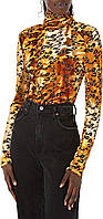 Женское боди Guess с леопардовым принтом оригинал
