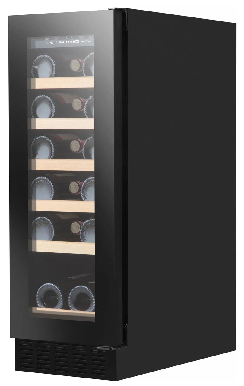 Philco Холодильник для вина, 81х30х57, холод.відд.-58л, зон - 1, пляш-19, диспл, підсвітка, чорний  Bautools - Завжди Вчасно