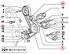 Комплект ГРМ 154 зуба Fiat Ducato 230, Peugeot Boxer, Citroen Jumper (1994-2002) 2.8TD, 99456477, 99461357, фото 5