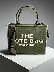 Жіноча сумка Марк Джейкобс зелена Marc Jacobs Medium Tote Bag Green