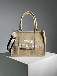 Жіноча сумка Марк Джейкобс бежева Marc Jacobs The Large Tote Bag Beige