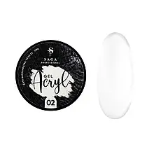 Акрил-гель Saga Professional Acryl Gel №02, 13 мл