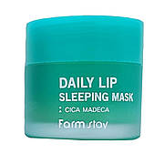 Нічна маска для губ із центелою Farmstay Daily Lip Sleeping Mask Cica Madeca Mini 3 г