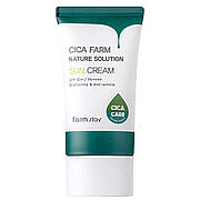 Заспокійливий сонцезахисний крем із центелою Farmstay Cica Farm Nature Solution Sun Cream 50 г