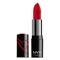 Увлажняющая помада с сатиновым финишем NYX Shout Loud Satin Lipstick №11 (Red haute) 3.5 г