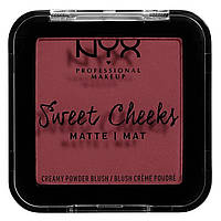 Румяна NYX Sweet Cheeks Creamy Powder Blush Matte №05 (Bang bang) 5 г