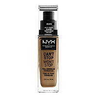 Стойкая тональная основа NYX Cant Stop Wont Stop Full Coverage Foundation №08 (True Beige) 30 мл