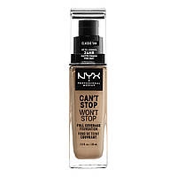 Стойкая тональная основа NYX Cant Stop Wont Stop Full Coverage Foundation №7.5 (Soft Beige) 30 мл