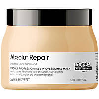 Маска для восстановления волос LOreal Absolut Repair Gold Quinoa +Protein Mask NEW DESIGN 500 мл