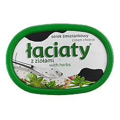 Крем-сир зелень Лаціата Łaciaty 135g 12шт/ящ (Код: 00-00003535)