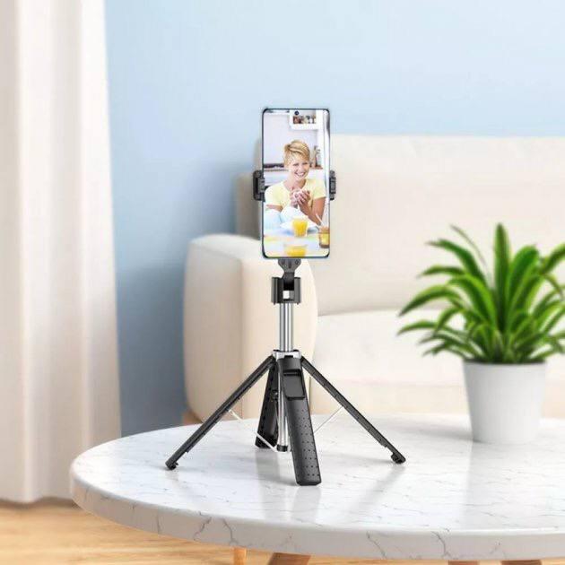 Монопод-Квадропод HOCO K18 Wave Four-leg Live Broadcast Holder 0.97m