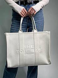 Жіноча сумка Марк Джейкобс біла Marc Jacobs Big Tote Large White Leather