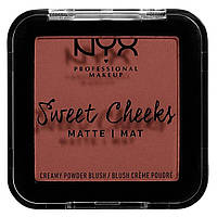 Румяна NYX Sweet Cheeks Creamy Powder Blush Matte №01 (Totally chill) 5 г