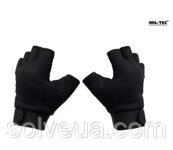 Рукавички MIL-TEC Fingerless Gloves Black 12538502.solve, фото 1
